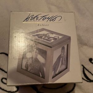 Brushed Pewter Photo Cube